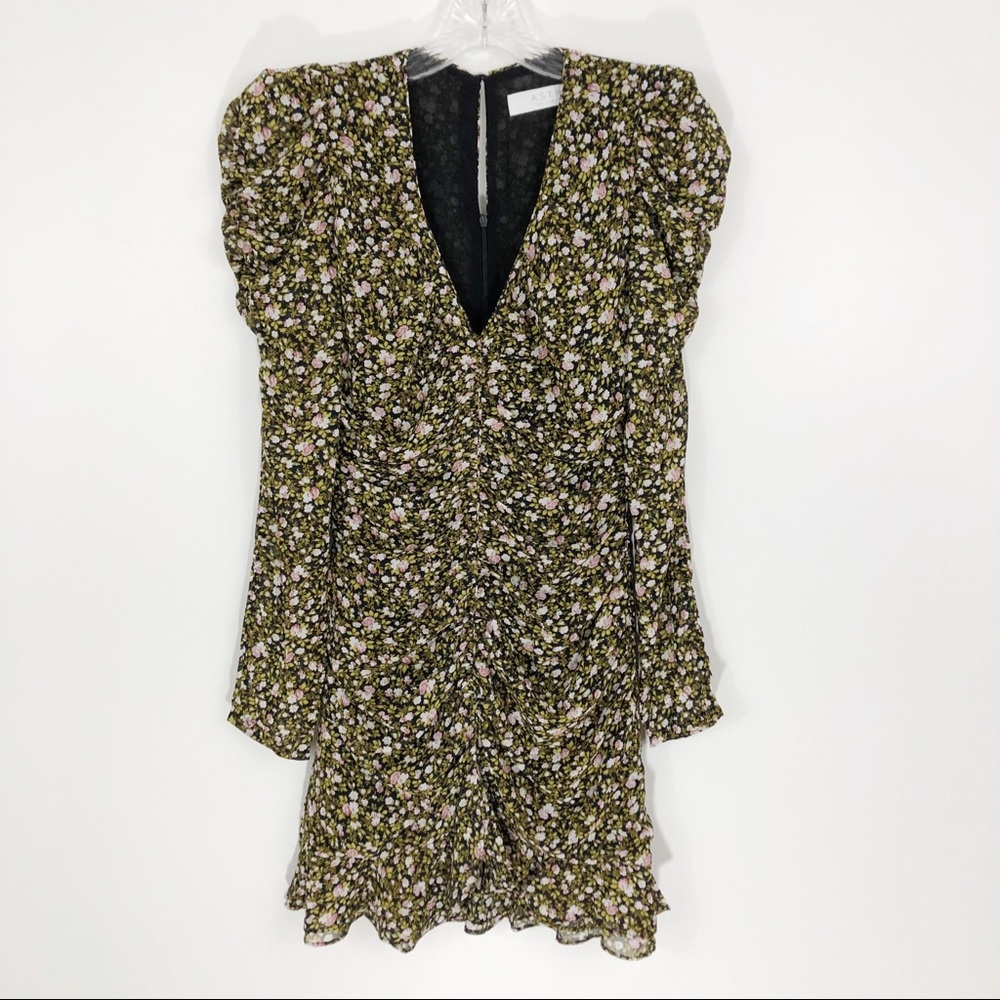 ASTR The Label Long Sleeve Ruched Center Dress XS NEW - Picture 3 of 12